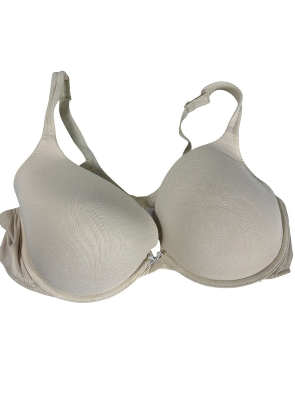 Cacique Boost Plunge Bra 44DD Beige Underwire Lightly Padded Adjustable Straps